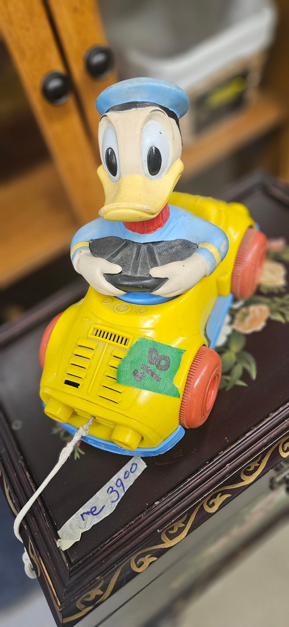 Vintage Donald Duck Pull Car